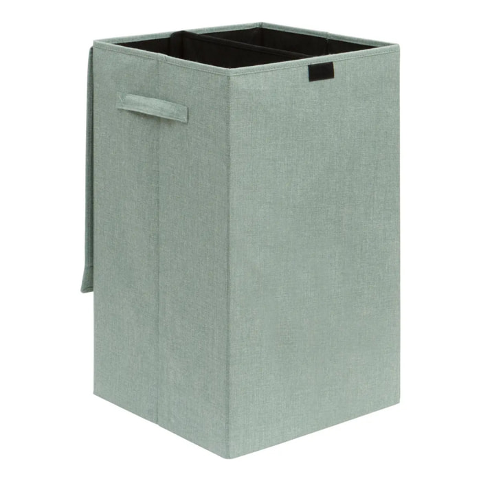 Corbeille à linge Colorama rectangulaire pliable 74L vert céladon