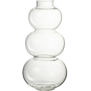 J-Line vase Boule - verre - transparent - large - 36 cm de hauteur