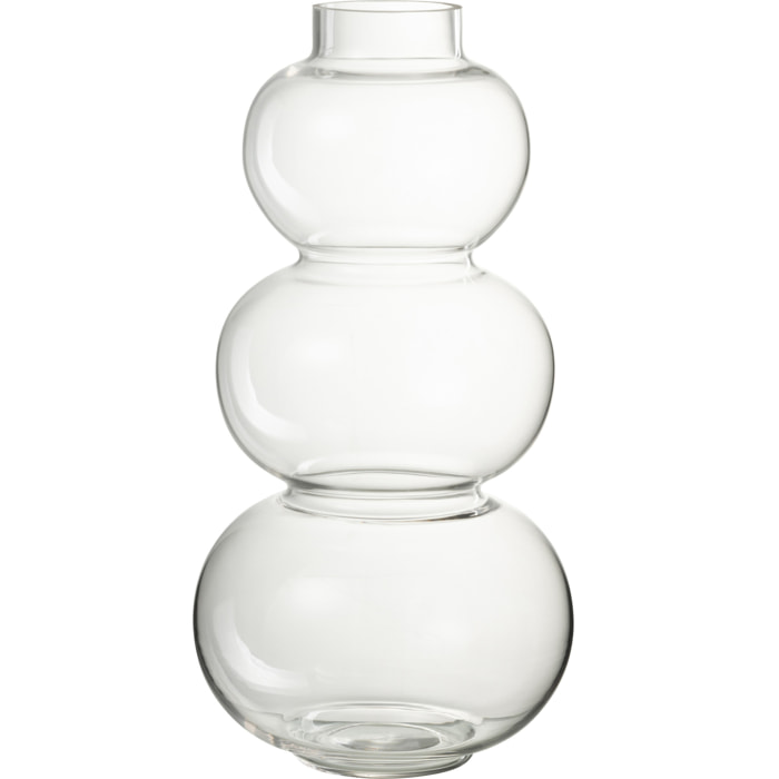 J-Line vase Boule - verre - transparent - large - 36 cm de hauteur