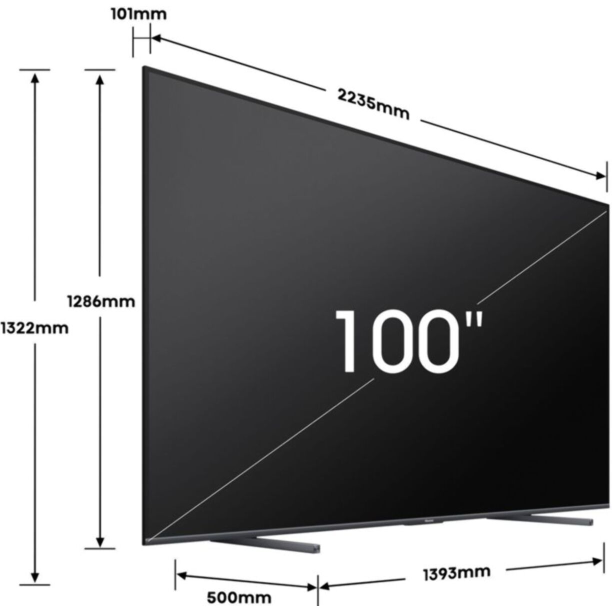 TV QLED HISENSE 100E7NQ PRO 2024