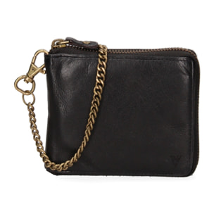 Portafoglio uomo in vera pelle - Modello False - Casual - 12.5 x 11.0 x 2.5 cm