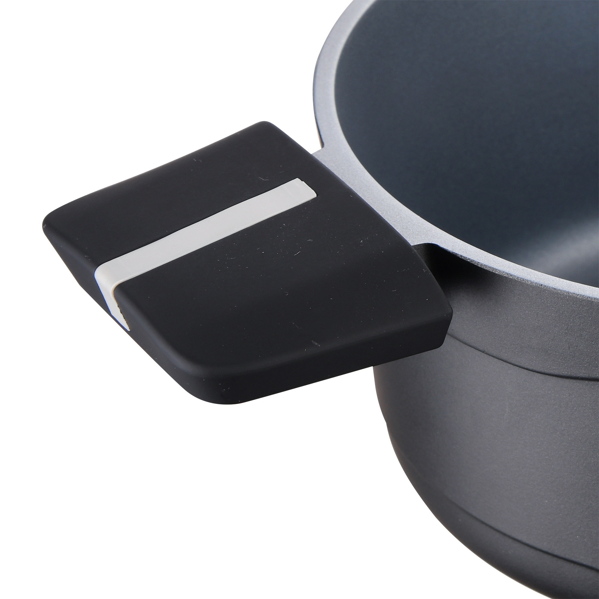 Cacerola 24x12cm alu fundido ind c/tapa bistro grey