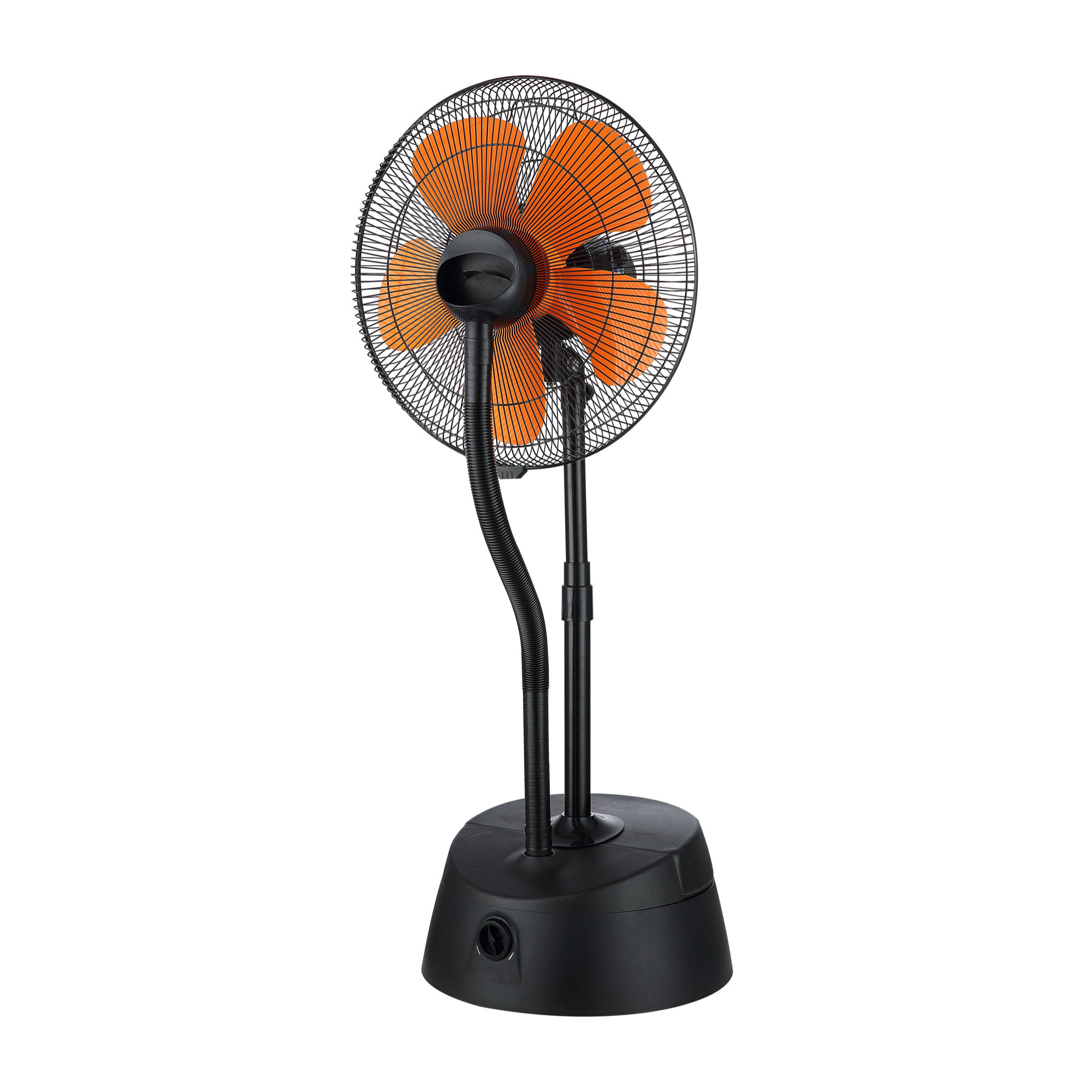 Ventilatore nebulizzatore ø 46 cm nero e arancione con telecomando