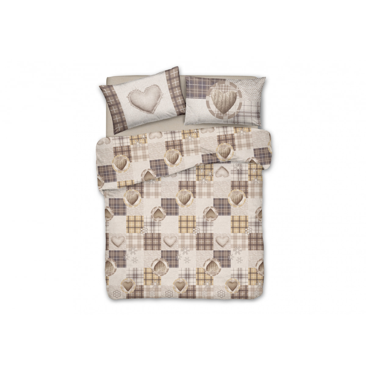 Copripiumino Parure Sacco Love Mountain Beige