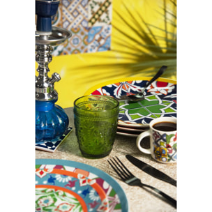 Servizio piatti 12 pezzi Excelsa Bazar Medina, porcellana multicolore