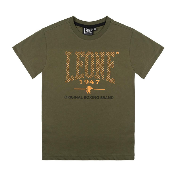Camiseta de manga corta neón Leone 1947 para niños