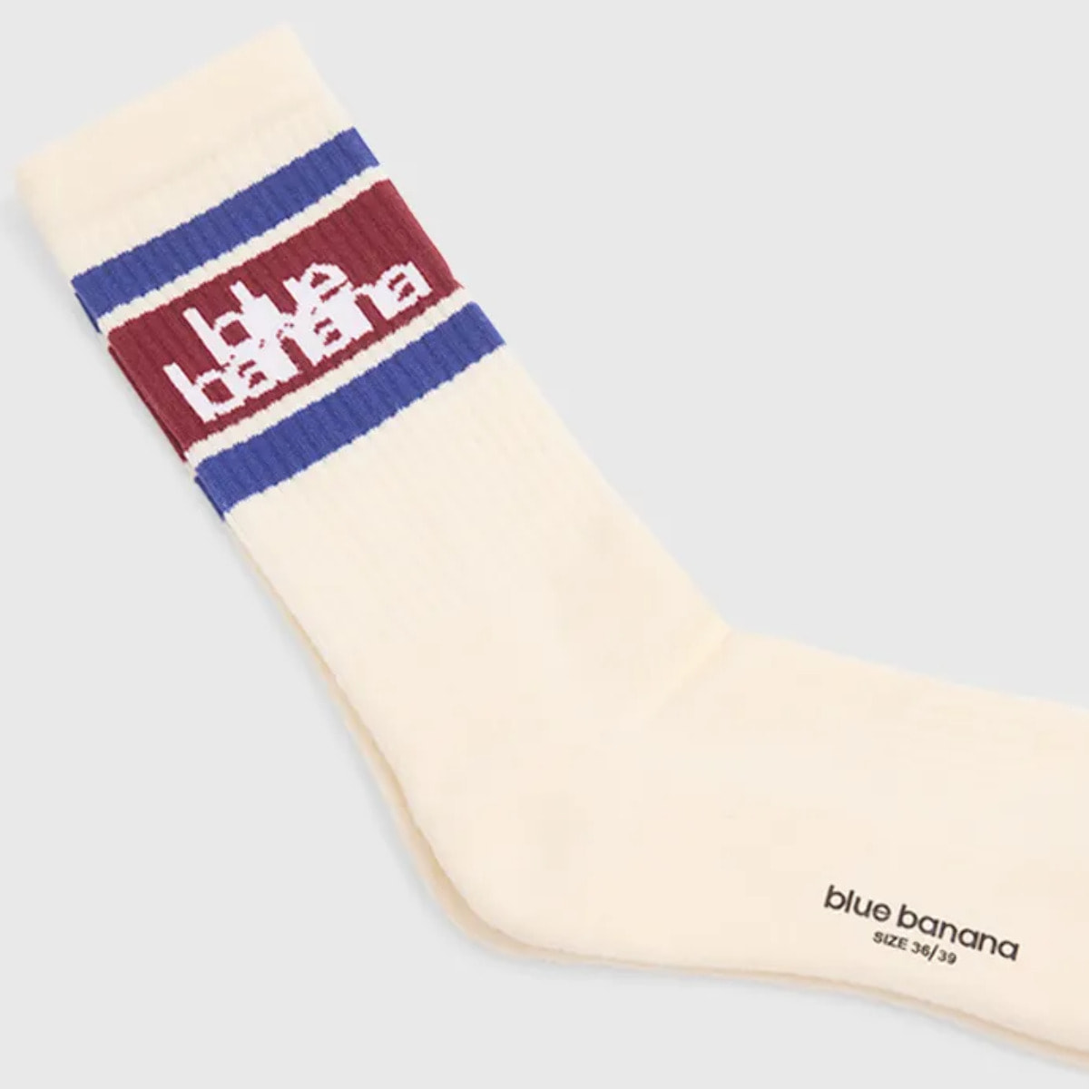 CALCETINES STRIPES BLANCO ROTO