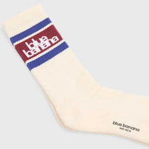 CALCETINES STRIPES BLANCO ROTO
