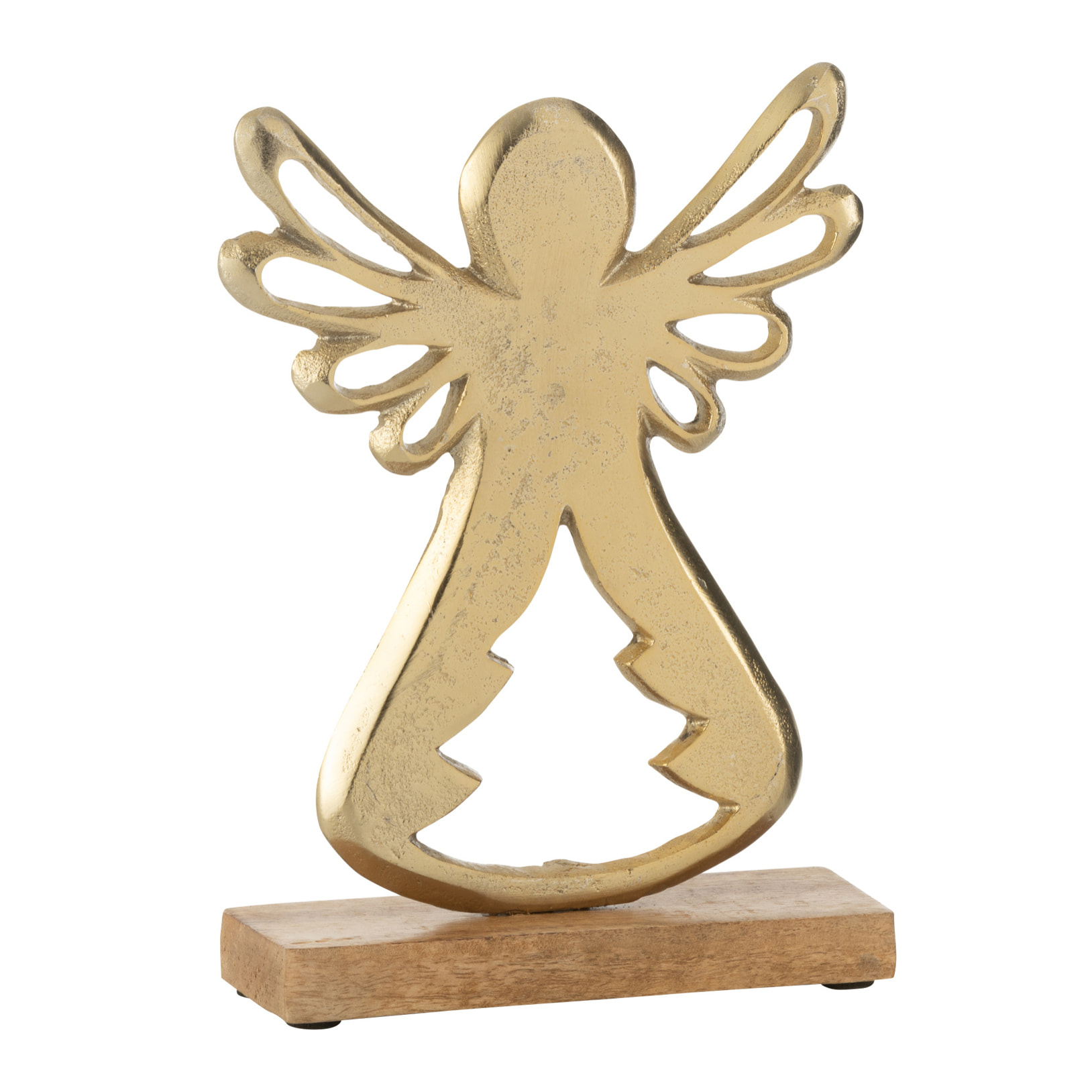 J-Line décoration Ange Sur Pied - aluminium - or - large