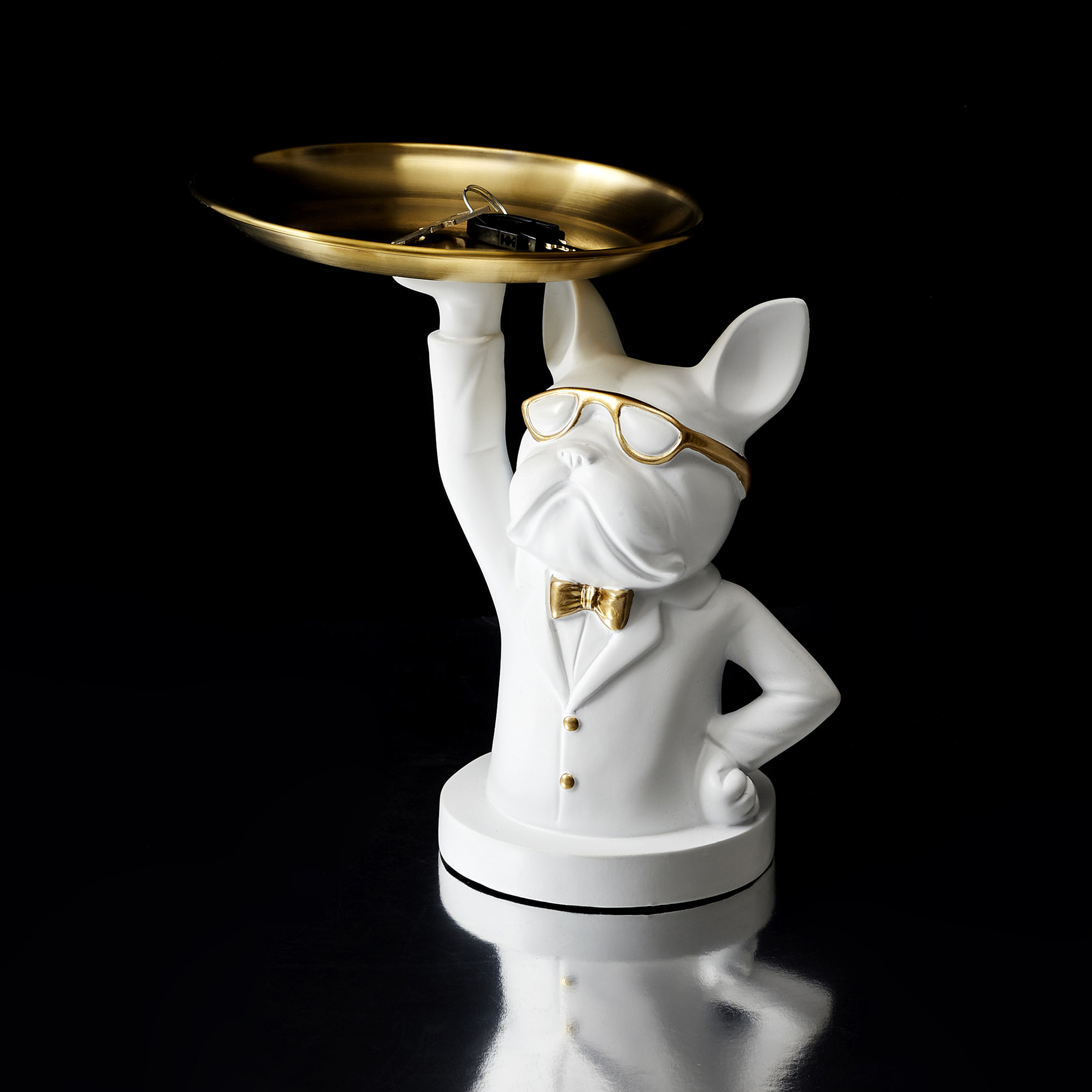 Statue Bulldog  Vide Poche  23cm