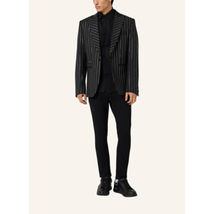 PHILIPP PLEIN Jacquard Blazer Lord Fit Strass