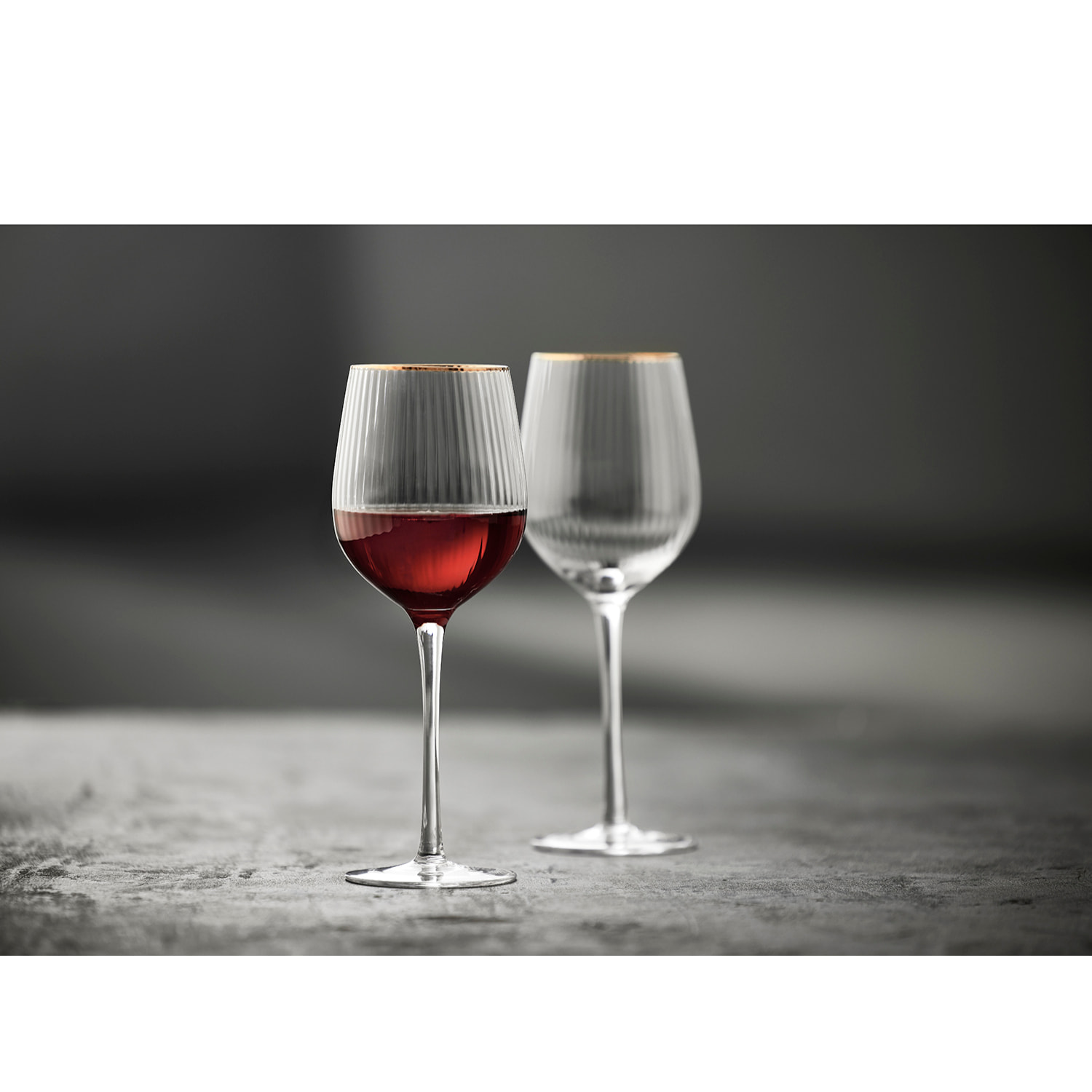 Set de 4 verres à vin rouge Palermo Gold 40 cl