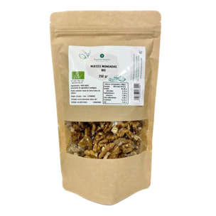 PLANETA HUERTO | Nueces Mondadas Ecológicas – Nutritivas y Versátiles, Perfectas para Repostería y Snacks, Envase de 250 g