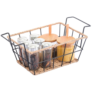 Frutero rectangular de estilo industrial