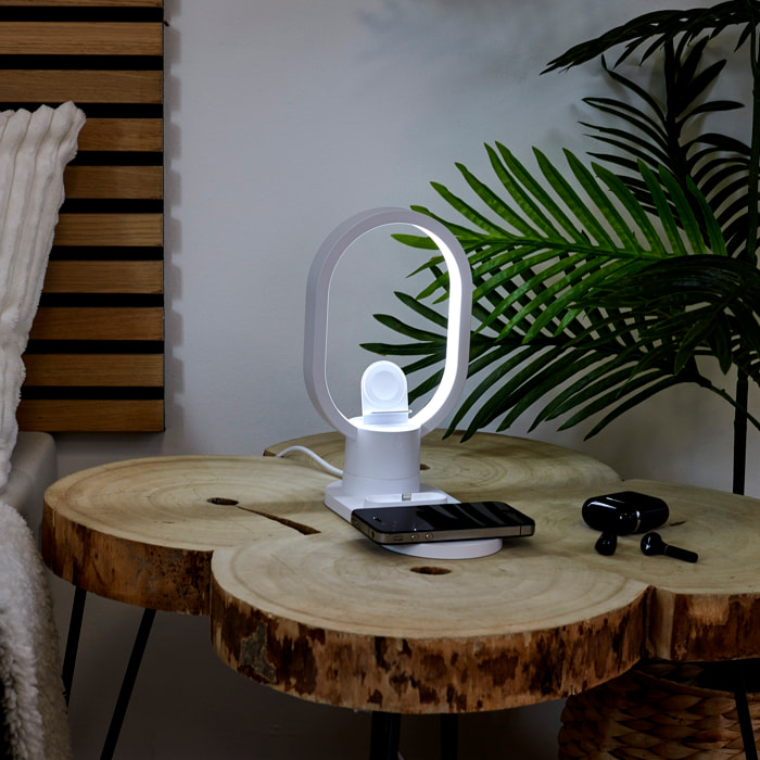 Lampe Led Chargeur Induction 3en1