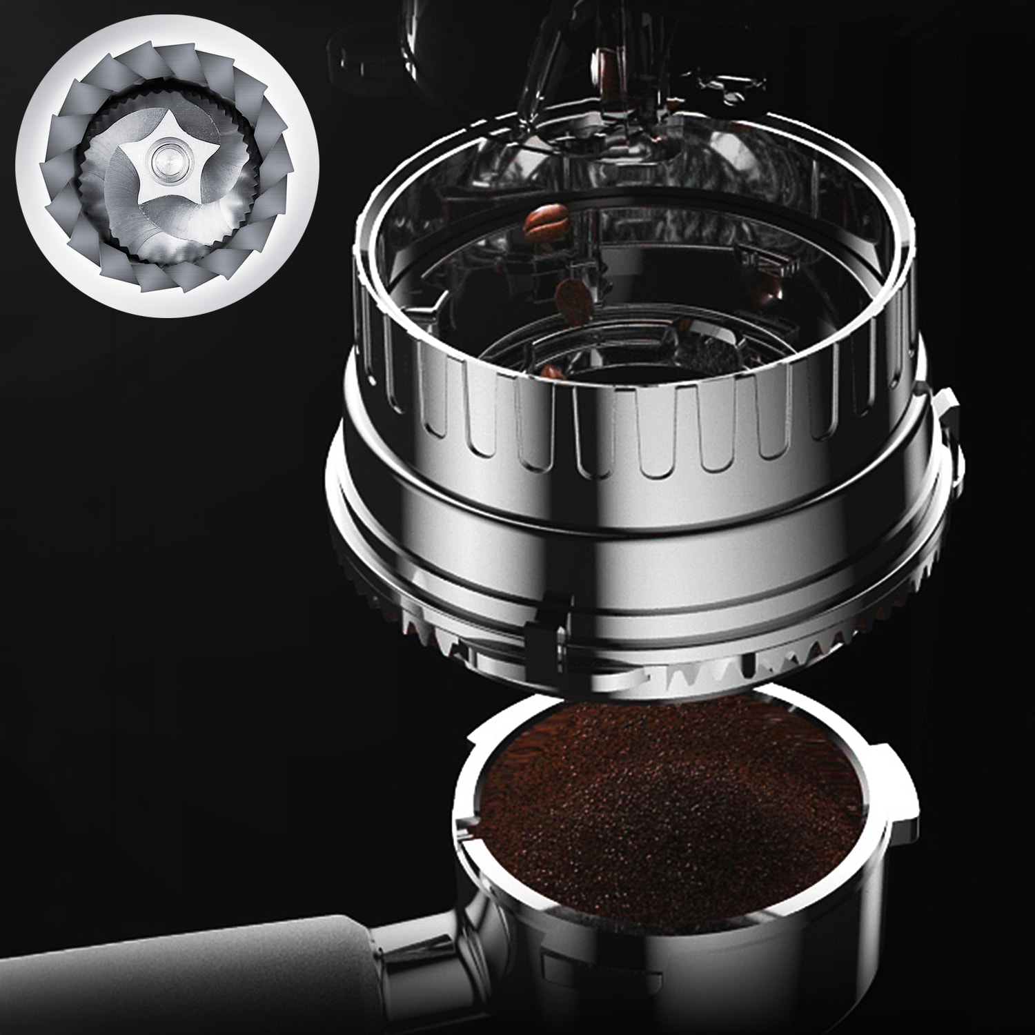 Cafetera 5520 con 20 niveles de molido, extracción dual para café caliente y frío, vapor potente, tanque 1,8L, 1350W y 20bar.