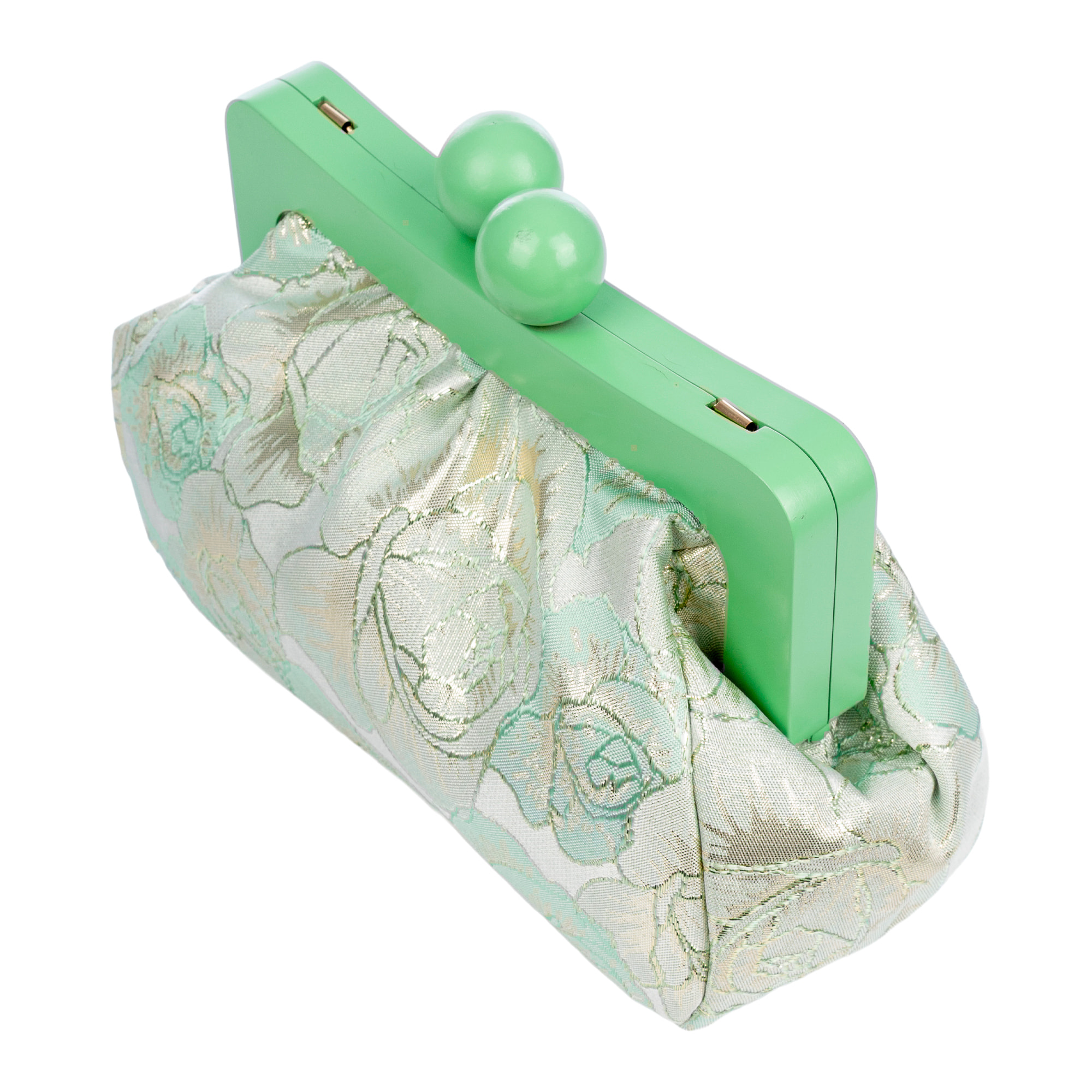 Bormida Bolso bandolera Mujer. Fabricado en madera y tela con diseños florales.