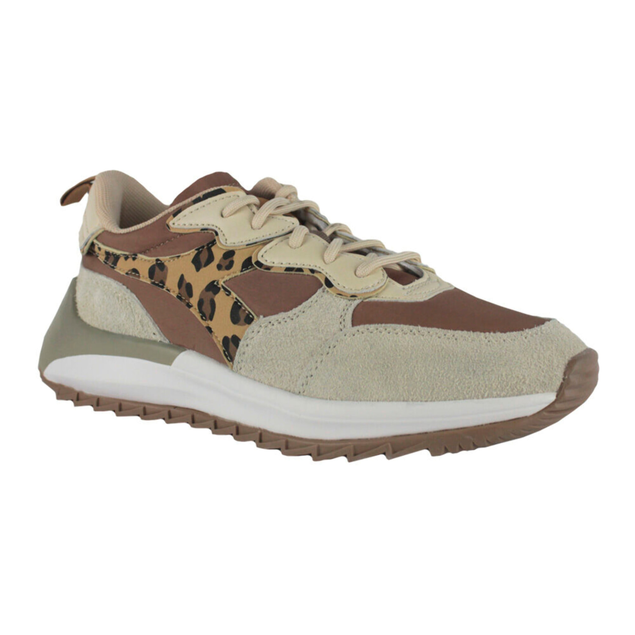 Zapatillas Sneaker para Mujer - DIADORA Jolly animalier 501.178617 01 C9995 Beaver fur/Parchment