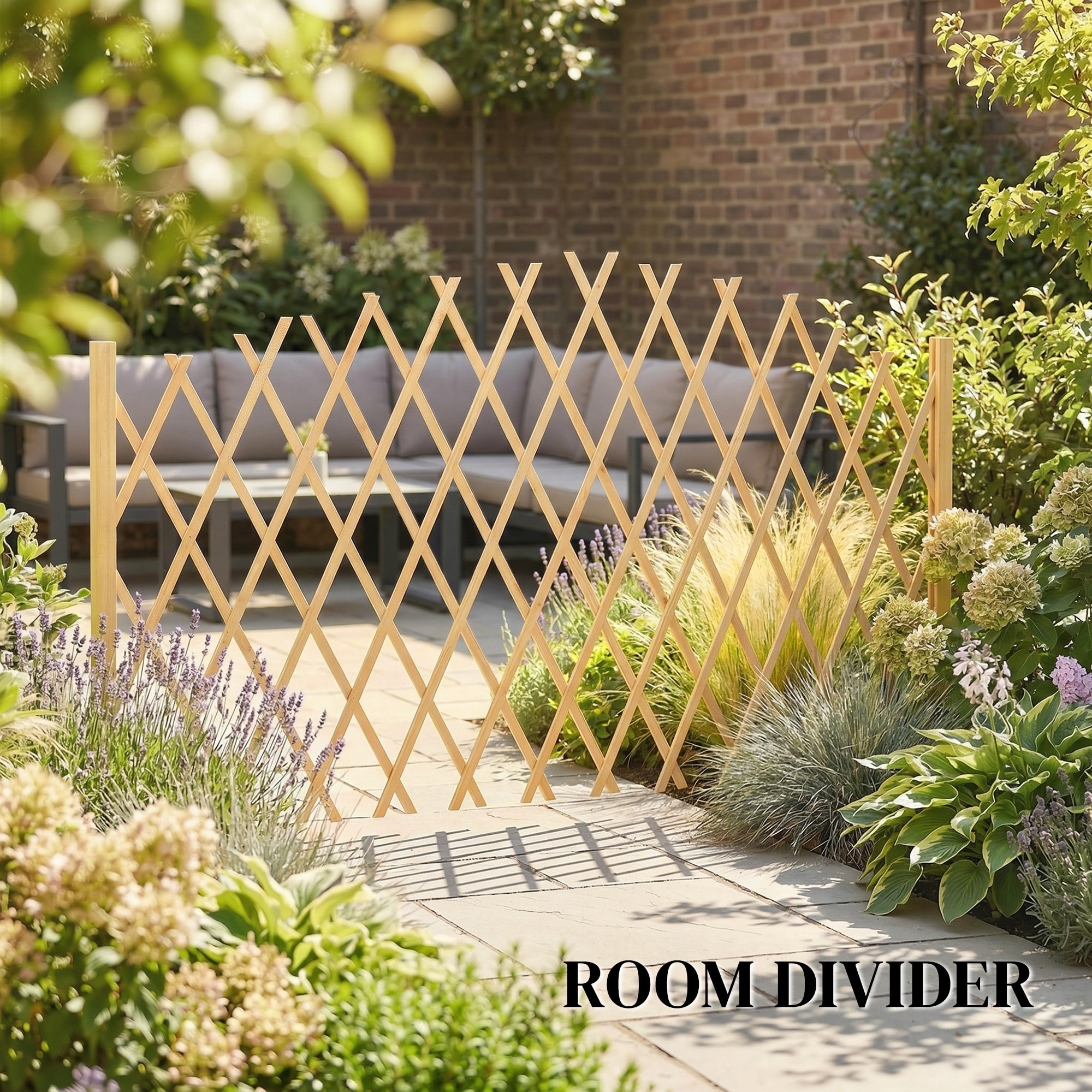 Lot de 2 barrières extensibles - 180x30x103cm - bois pré-huilé