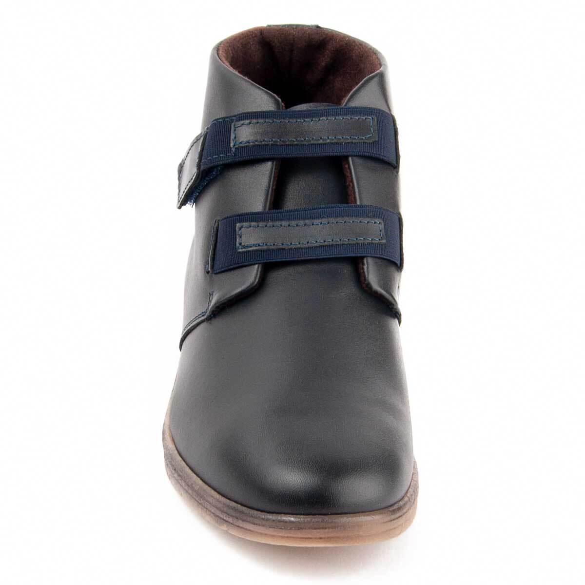 Botín De Cuña - Azul - Altura: 4 Cm