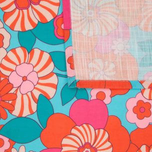 Nappe Cha Cha Pop 140x240cm bleu