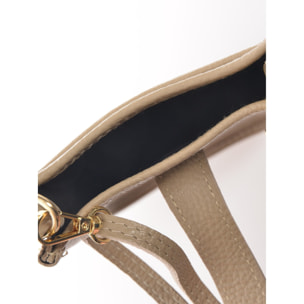 Borsa a spalla Anna Luchini Beige