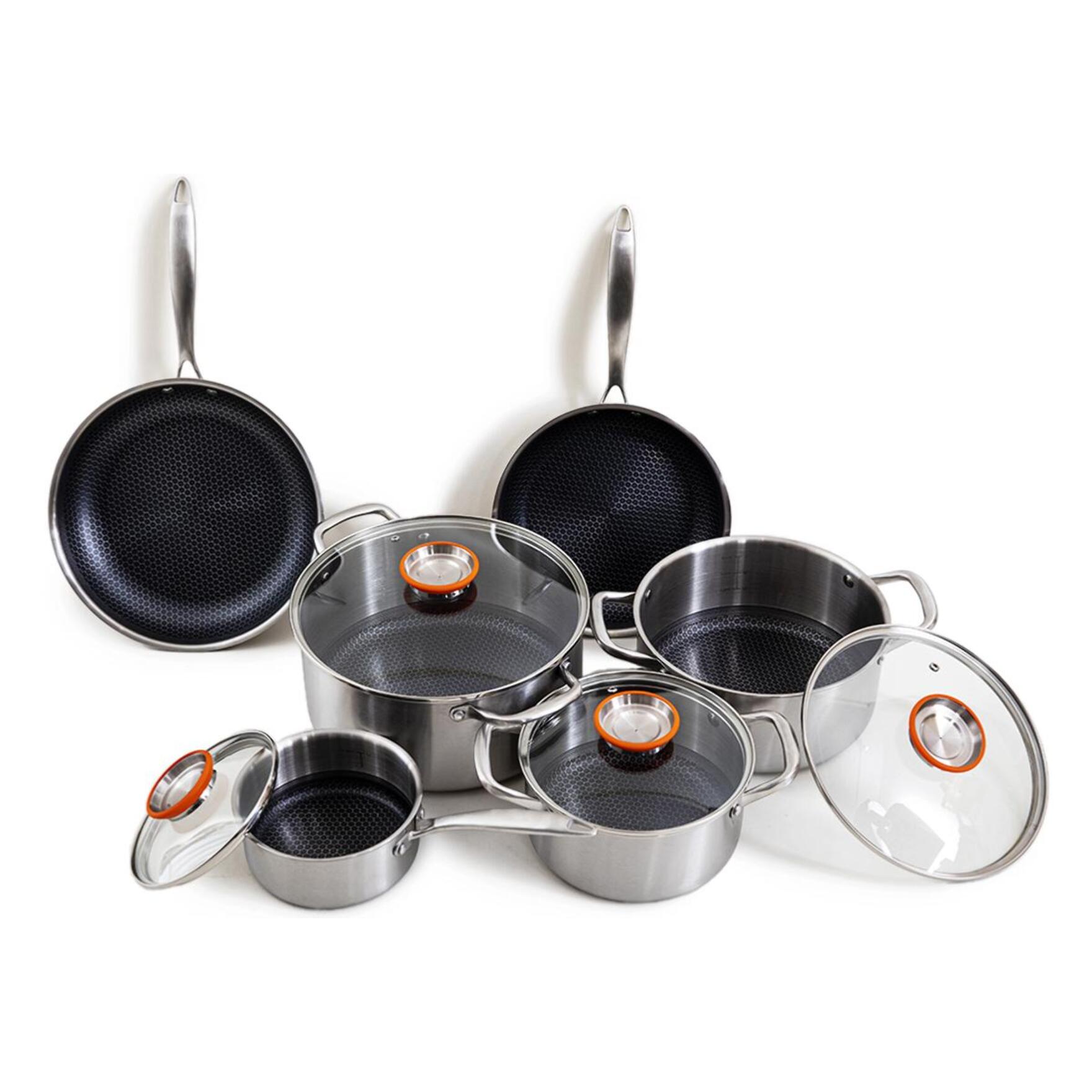 Set de 10 pièces triplex - "BlackSteel"