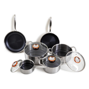 Set de 10 pièces triplex - "BlackSteel"