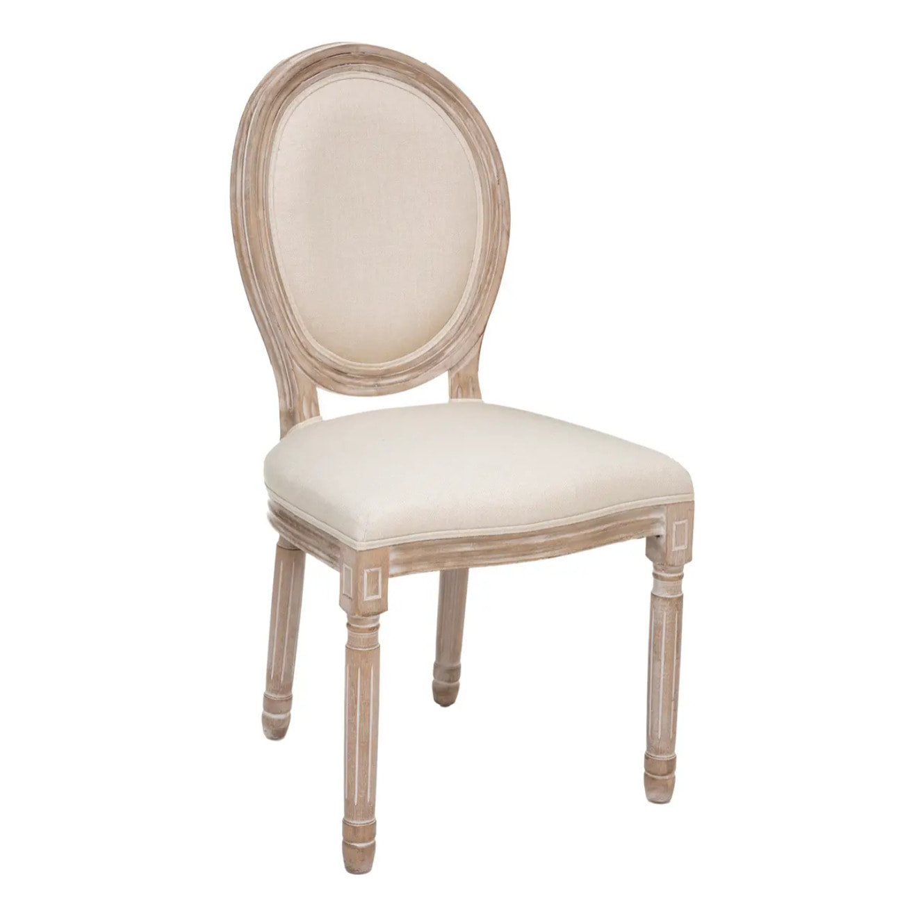 Chaise "Cléon" - beige lin