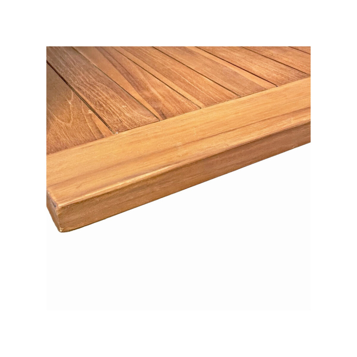 Table de jardin carrée 150 x 150 cm en bois de teck massif - TECKIA