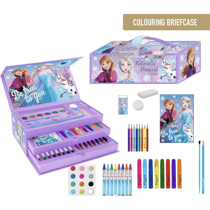Set Papelería Coloreable Maletín Frozen