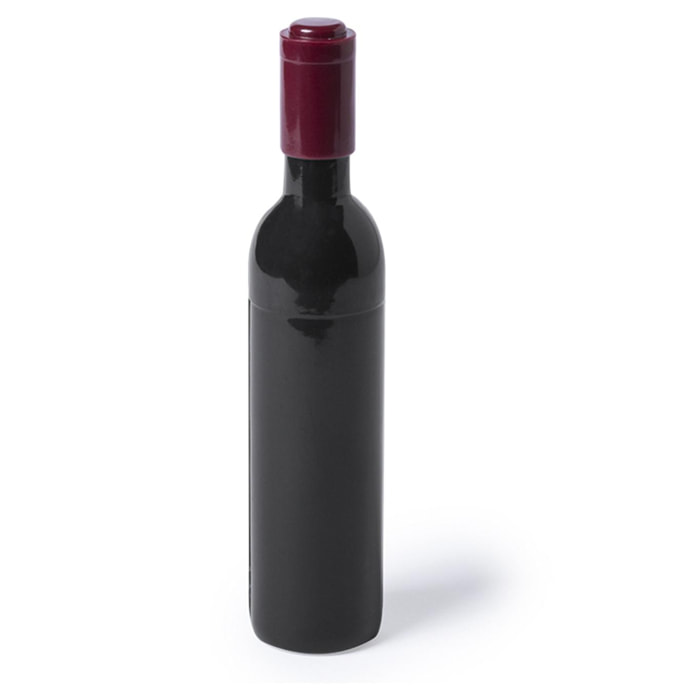 Sacacorchos magnético Nolix con forma de botella de vino.