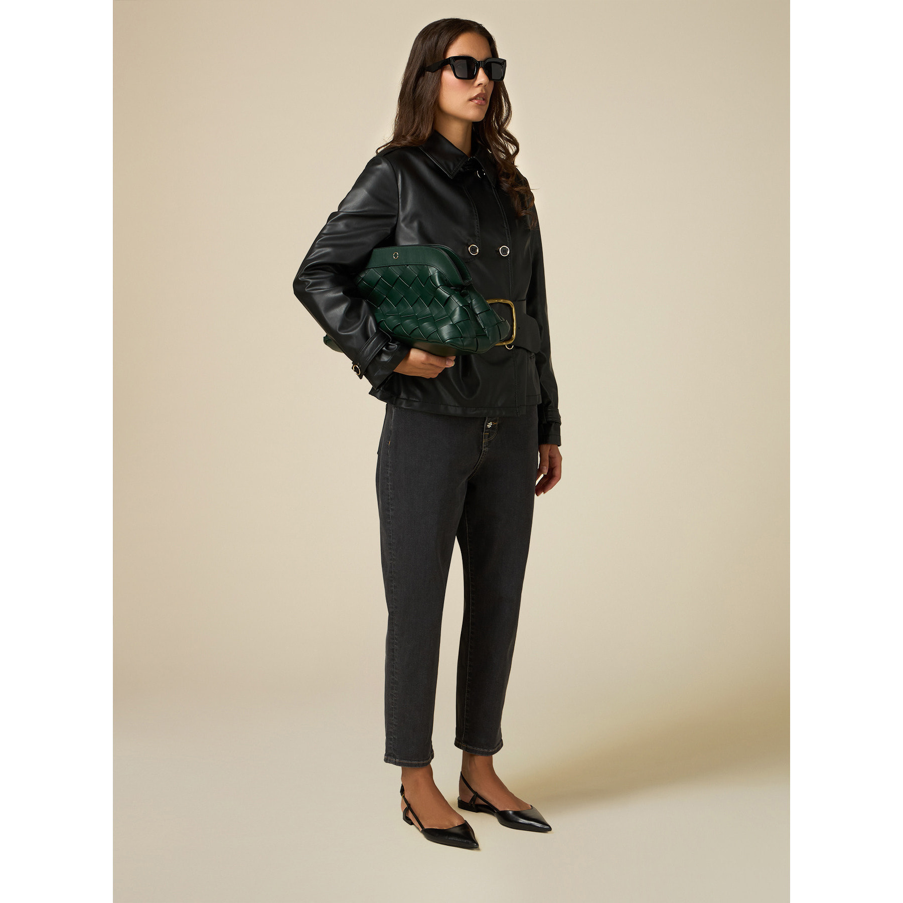 Oltre - Jeans boyslim grigi - Grigio