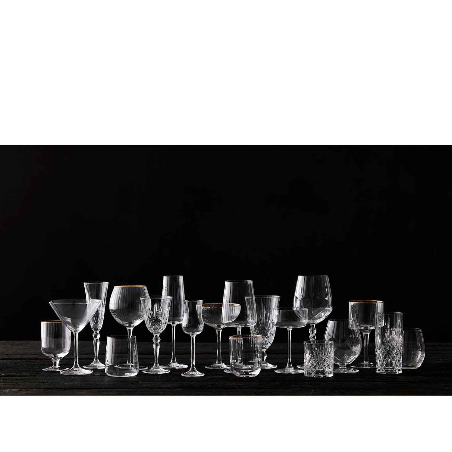Set de 4 verres Palermo Gold 30 cl