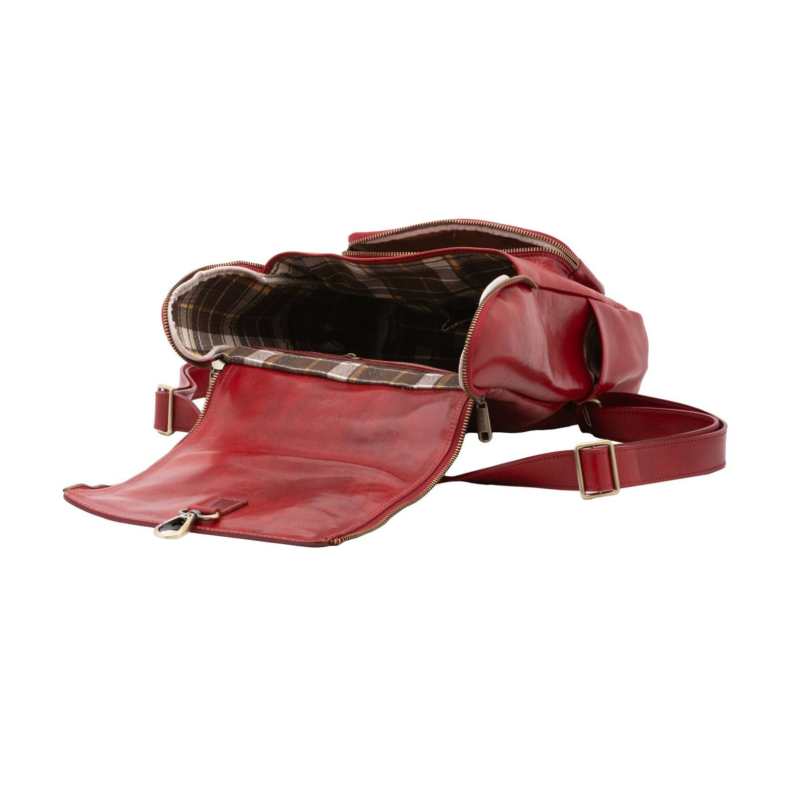 Borsa a spalla da donna - Modello Eris Elite - Vera pelle - 27.0 x 35.0 x 9.0 cm