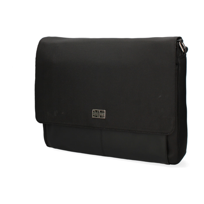 Borsa a spalla da uomo In Vera pelle Made in Italy 27x29x10 cm