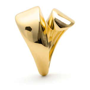 Anillo Iqlo acabado oro amarillo 18k