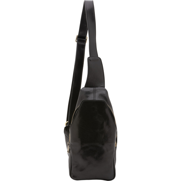 Marsupio da uomo in vera pelle - Modello Rhys Elite - 33.0 x 17.0 x 7.0 cm