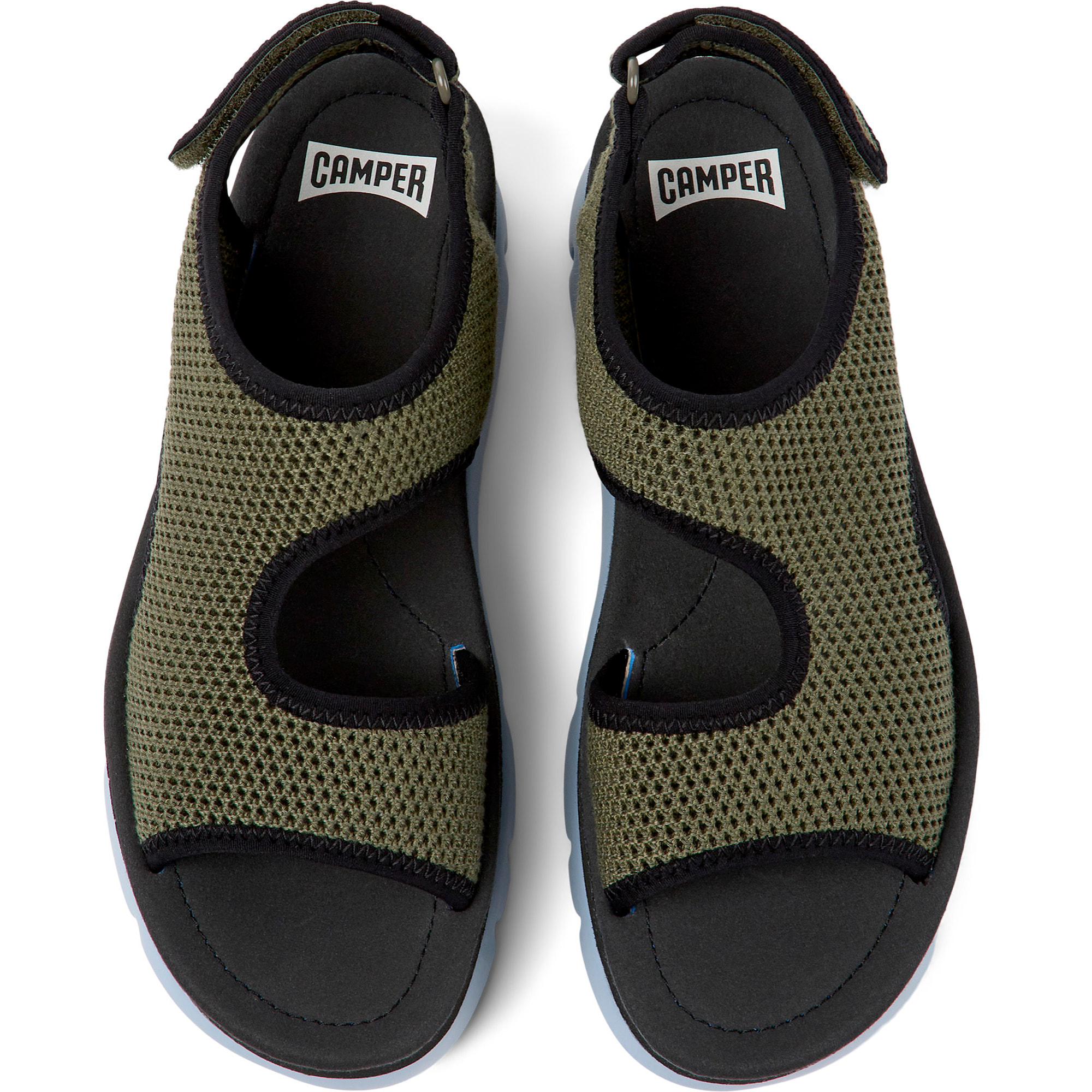 Sandalias - CAMPER Oruga Up - Verde - Textil técnico (poliéster reciclado)