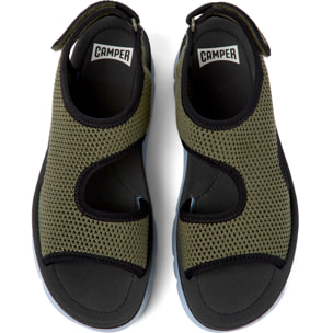 Sandalias - CAMPER Oruga Up - Verde - Textil técnico (poliéster reciclado)