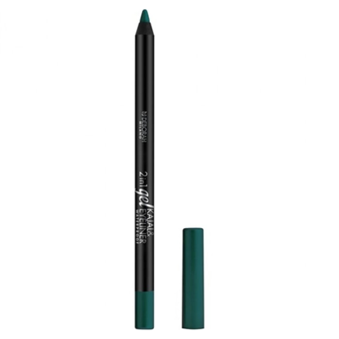 DEBORAH - Matita Occhi 2 In 1 Kajal + Eyeliner - Donna - 1.4 GR - 04 Green