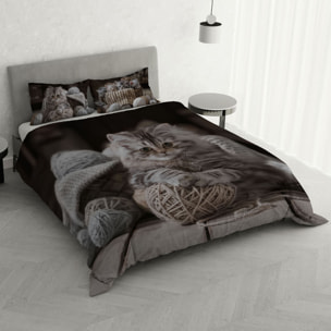 PARURE COPRIPIUMINO GOODNIGHT MATRIMONIALE - STAMPA DIGITALE 100% Microfibra