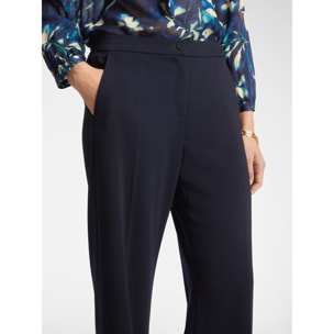 Elena Mirò - Pantaloni maschili in cady stretch - Blu