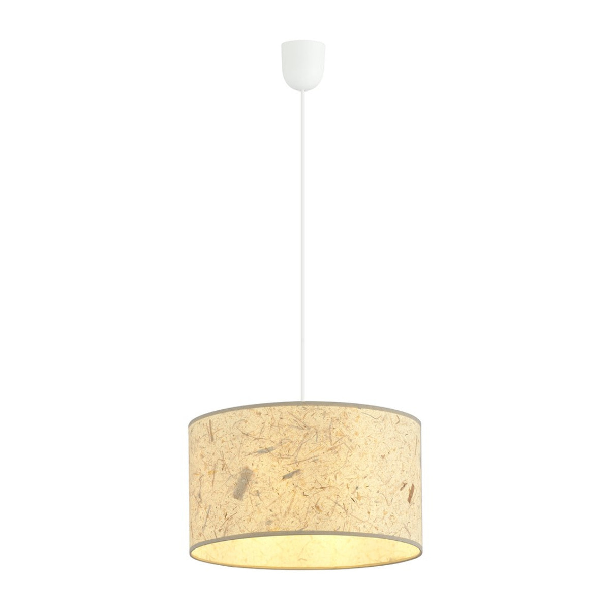 Lampada a sospensione ASTON in metallo e sughero naturale