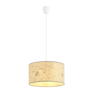 Lampada a sospensione ASTON in metallo e sughero naturale