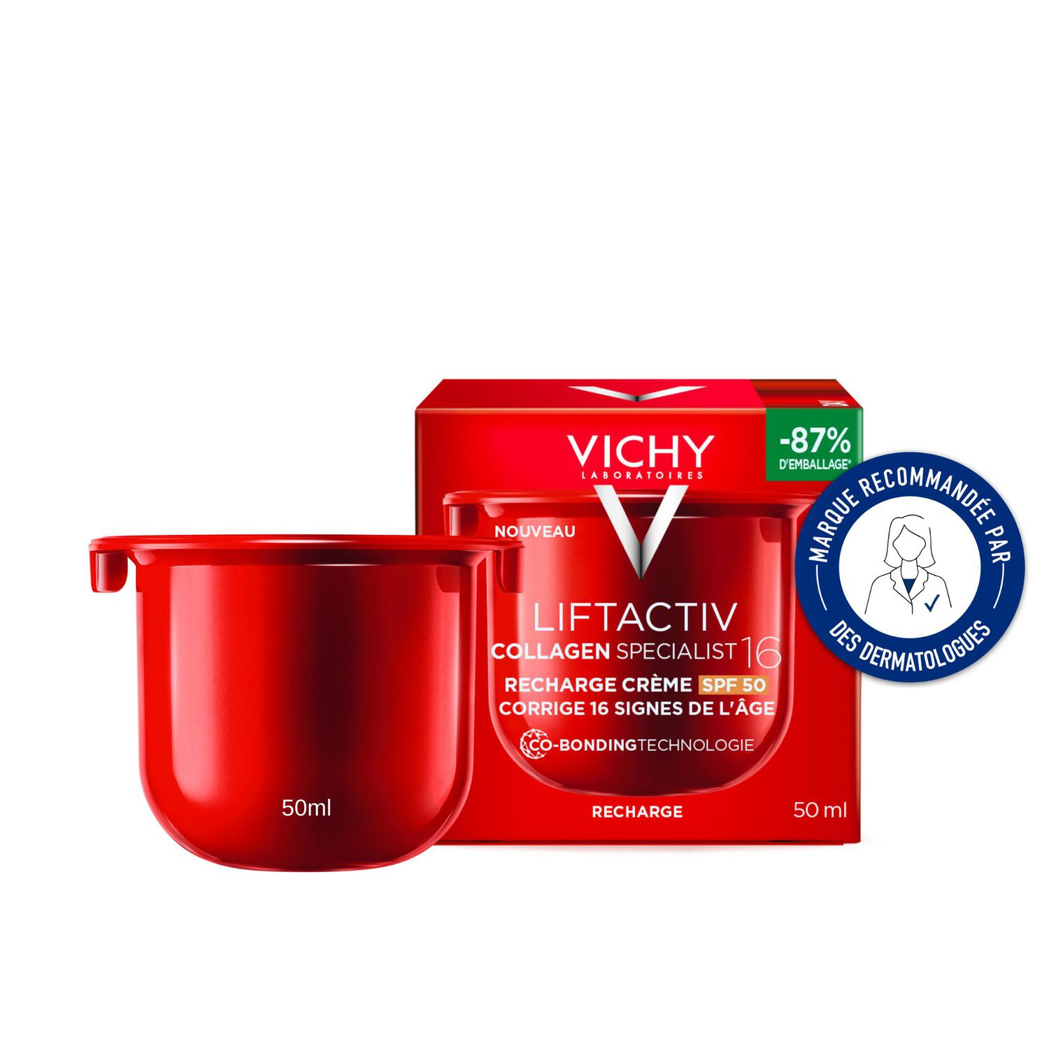 Liftactiv Collagen SPF50 - Recharge Crème de Jour Anti-âge Pro-Collagène