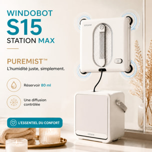 Robot Lave-vitres avec Station eziclean®Windobot S15 Station MAX
