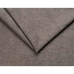 Julia - canapé 3 places convertible couchage quotidien matelas 18 cm en tissu - Gris