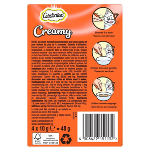 CATISFACTIONS Creamy Friandises au poulet pour chats 10g (4x11)