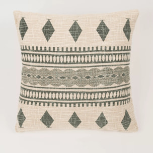 Cojín cuadrante algodón Fauno 45x45 - funda + relleno